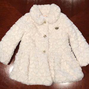 Juicy Couture white faux fur coat - toddler size 4